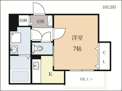 サンレーベ東垣外【1階】の間取り
