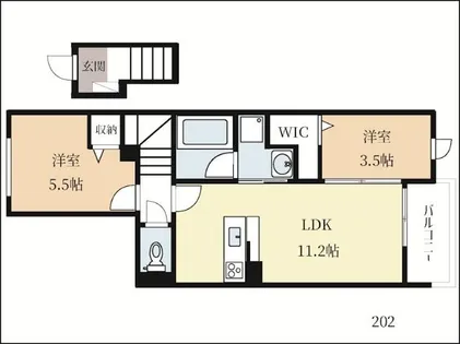 Koti Kolmio【2階】の間取り