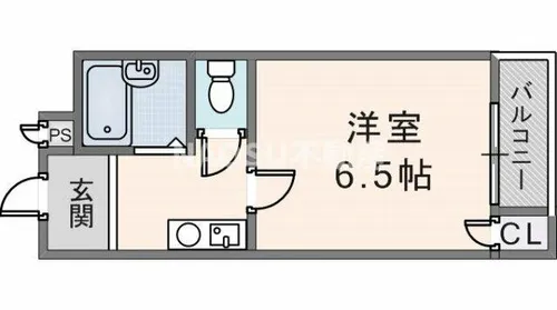後光ビル春宮【506号室】の間取り