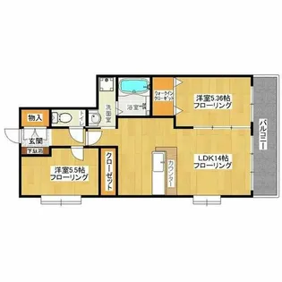 プレジュール【2階】の間取り