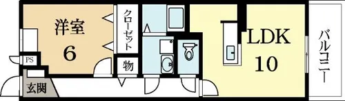 ドエル・ボーリウム【1階】の間取り