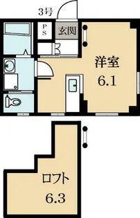 La Fortissimo (ラ・フォルテシモ)【2階】の間取り