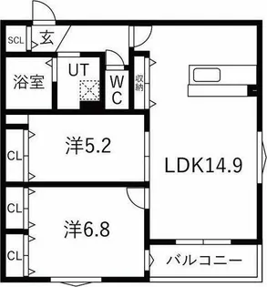 アルモニー東刈谷テラス【3階】の間取り