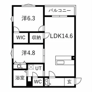 アルモニー東刈谷テラス【3階】の間取り