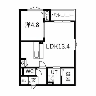 アルモニー東刈谷テラス【2階】の間取り