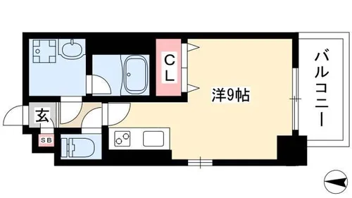 キャナルスクエア【3階】の間取り