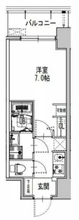 S-RESIDENCE難波大国町Tres【9階】の間取り