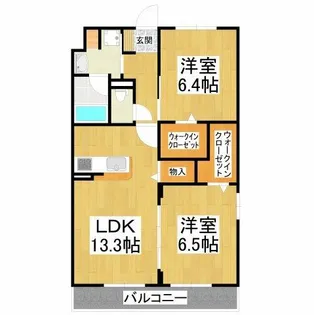 メゾン錦Ⅱ【4階】の間取り