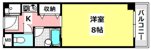 グランボア【4階】の間取り