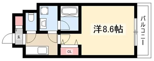 サンステージ金山【1102号室】の間取り