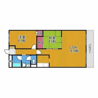 グランドメゾン津々山台【1階】の間取り