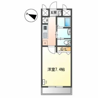 ドミール長岡京【2階】の間取り