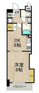 コンソラーレ日本橋【8階】の間取り