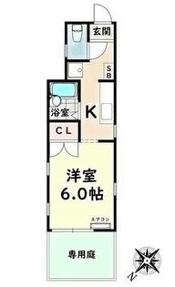 パークサイドプレイス【1階】の間取り