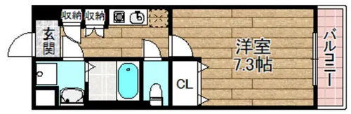 コンフォリア高槻【5階】の間取り