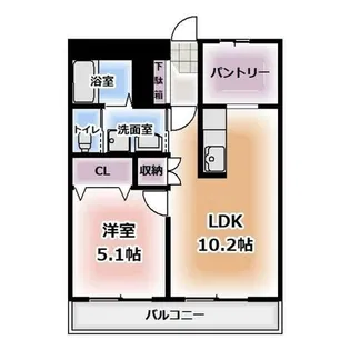 レジデンス八竜【2階】の間取り