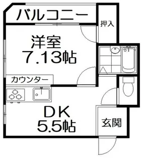 メゾン貞光【3階】の間取り