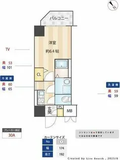 S-RESIDENCE神宮西駅前ascent(アセント)【5階】の間取り