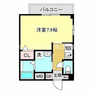 ラシーヌ天王寺【5階】の間取り