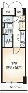 ミモサ中津【4階】の間取り
