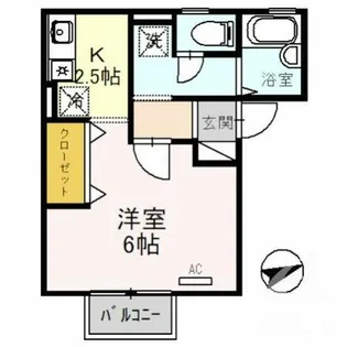ラフィーネ・吉井【2階】の間取り