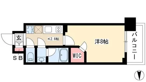 ブランシエスタ泉【9階】の間取り
