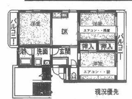 ニューシーズ宮地【305号室】の間取り