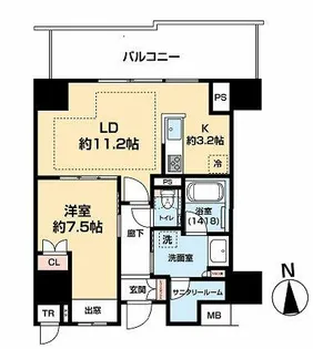 ザ・ハウス豊橋WEST 1403号室【1403号室】の間取り
