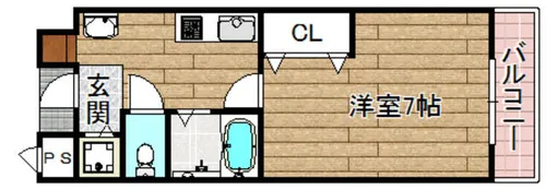 U.I Sunrise【505号室】の間取り