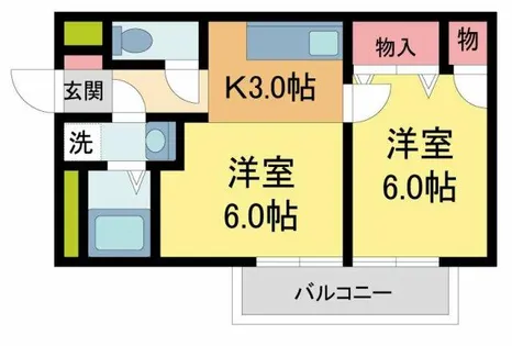 プレアール宝塚泉町【206号室】の間取り