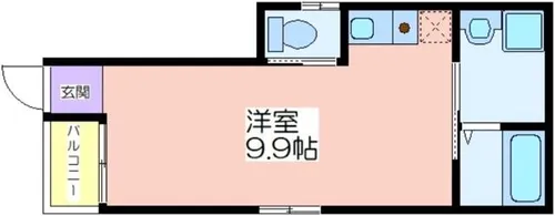 リベルテ橘【101号室】の間取り