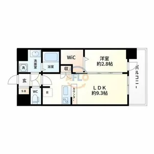 セレニテ新大阪プリエ【9階】の間取り