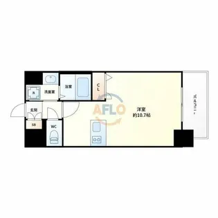 プレサンス新大阪クレスタ【6階】の間取り