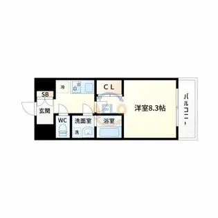 ロイヤルレジデンス新大阪【4階】の間取り