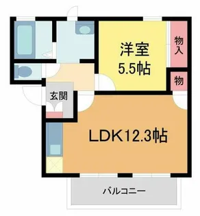 モダニティ池田【102号室】の間取り