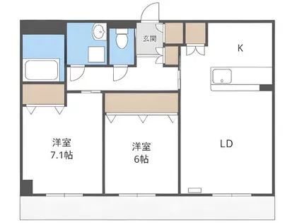 ラスベート【1階】の間取り
