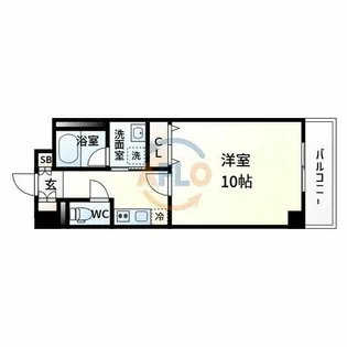 セレッソコート新大阪【6階】の間取り