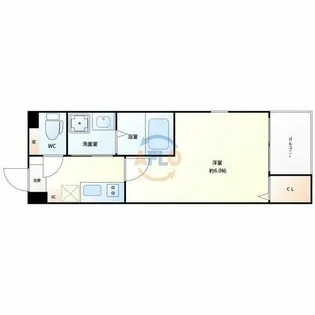 ハーモニーテラス江坂【1階】の間取り