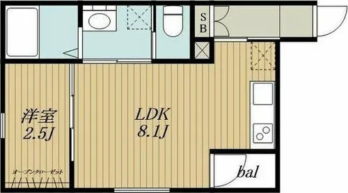 HMT東岡崎【303号室】の間取り