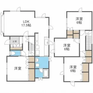 北海道札幌市手稲区金山三条1丁目【一戸建】の間取り