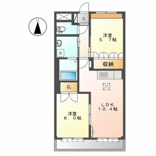 ベル ウッドⅠ【1階】の間取り