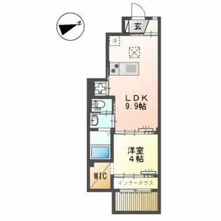 グランチェスタWing【1階】の間取り