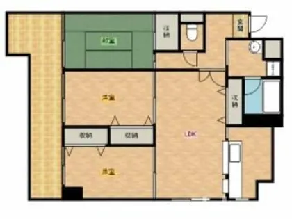 サンシャイン南茨木【6階】の間取り