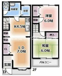 大阪府守口市藤田町4丁目【一戸建】の間取り