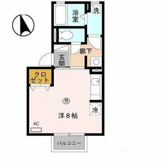 テラー・ウエスト新芦屋【2階】の間取り