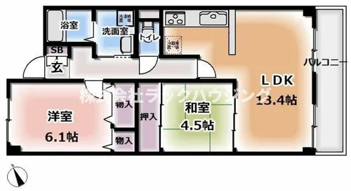 大阪府守口市大久保町2丁目【マンション】の間取り