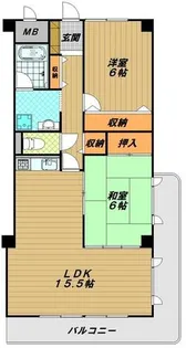 兵庫県明石市別所町【マンション】の間取り