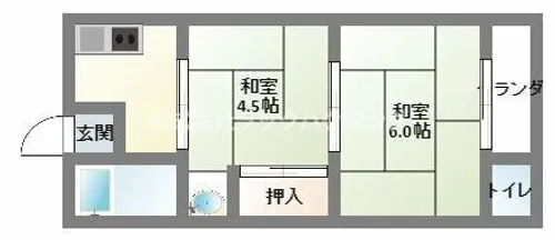 太陽マンション【2階】の間取り