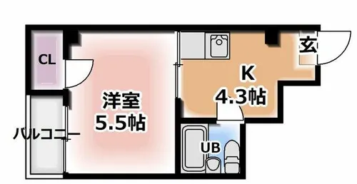 大阪府門真市北巣本町【マンション】の間取り
