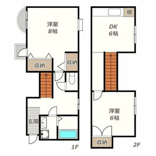レナジア帝塚山【6階】の間取り